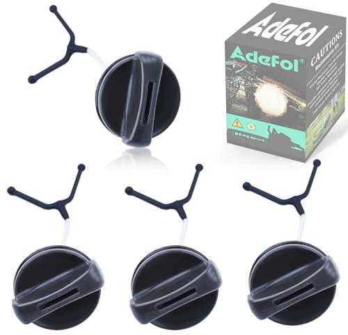 Tappo serbatoio olio carburante per motosega Husqvarna 435 440 445 450 455 460 365 372XP 385 390 570 576 2100 2200 120 135 140 Sostituire 544111203 540 41112 01 (confezione da 4)
