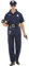 Funidelia | Disfraz de policía para hombre Guardia, Agente, FBI, Profesiones - Disfraz para adultos y divertidos accesorios para Fiestas, Carnaval y Halloween - Talla M - Azul