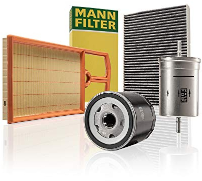 Original MANN-FILTER Wartungspaket aus 1x Luftfilter C 4287/2, 1x Kraftstofffilter WK 730/1, 1x Innenraumfilter CUK 2862 und 1x Ölfilter W 712/52 - Für PKW