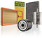 Original MANN-FILTER Wartungspaket aus 1x Luftfilter C 4287/2, 1x Kraftstofffilter WK 730/1, 1x Innenraumfilter CUK 2862 und 1x Ölfilter W 712/52 - Für PKW