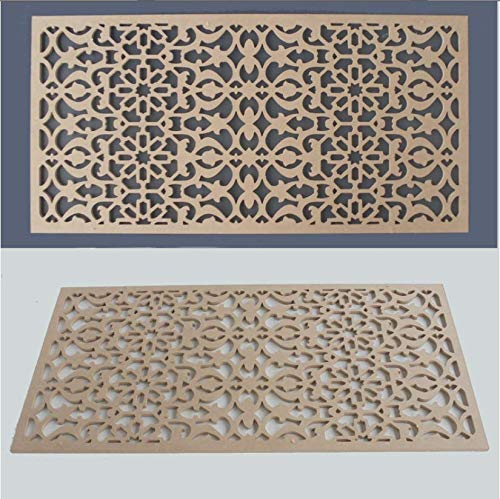 Zagora Dekorpaneele mit Ornament Blütenborte - MDF 10mm - 100x50cm