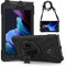 Gerutek Shockproof Case for Samsung Tab Active 3/Active 5, SM-T570/T575/T577 Heavy Duty Rugged Tough Case with Pen Holder,360 Rotating Stand/Hand Strap Protective Cover for Galaxy Tab Active 5,Black