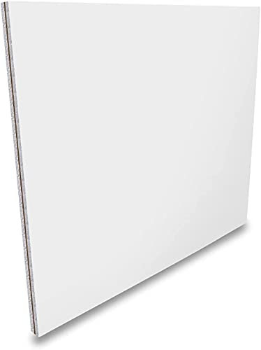 UPVC White Flat Door Panel, Polystyrene Filled, MDF Reinforced, 750mm X 750mm X 28mm