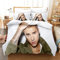 JOOTEN Bettwäsche Set 135x200cm Justin Bieber mädchen Junge Bettbezug Set Microfaser allergie bettwäsche Set Anti milben Bett Set mit Reißverschluss und 2 Kissenbezug 80x80cm,3 Teilig