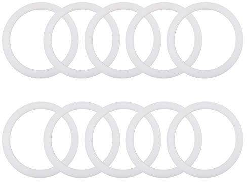 WANGCL Sello de silicona de repuesto de repuesto para ollas de moca para estufas de aluminio, 10 unidades, para cafetera Bialetti de 12 tazas de repuesto