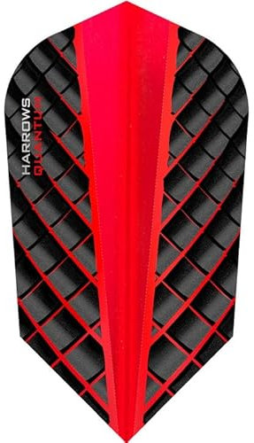 THOR-SPORTS Harrows Quantum Flights Slim/Pear/Kite/Standard in diversen Farben (Slim 1 Set, Rot)
