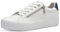 s.Oliver Damen Sneaker flach mit Reißverschluss Freizeit, Weiß (White/Navy), 41 EU