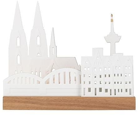 Räder Lichtobjekt Stadtsilhouette Köln