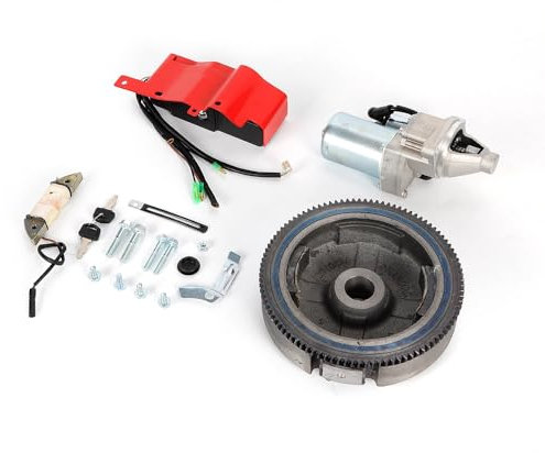 Kit di avviamento elettrico, volano di avviamento, per Honda GX390/340 13/11 CV, motori e generatori con scatola interruttore a chiave, avviamento, motori e motorini