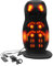 LANNADD Massagesitzauflage Shiatsu, Massagematte Ganzkörper Mit Wide Back Technologie Rückenmassagegerät, Mit Spot-Wärme-und Vibrationsfunktion Massageauflage für Büro und Zuhause - Schwarz
