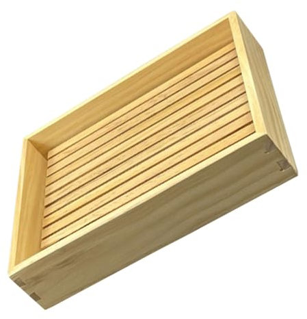 BIUDECO Wooden Japanese Sushi Serving Tray Teppanyaki Plate Sashimi Platter Yakitori Skewers Rectangular Food Display Dish Multi-Function Appetizer Plate Beige