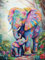 VAIIEYO 5D Diamond Painting Adulte Éléphant, Peinture Diamant Animal, Canevas Broderie Diamant Kit Complet Point De Croix Broderie Salon Chambre Autocollant Mural Décoration 30x40cm-28