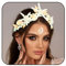 Fashband Boho Seestern Braut Hochzeit Tiaras und Kronen Gold Muschel Braut Krone Stirnbänder Meer Stern Strand Hochzeit Kopfbedeckung für Frauen, 1 count (Pack of 1)