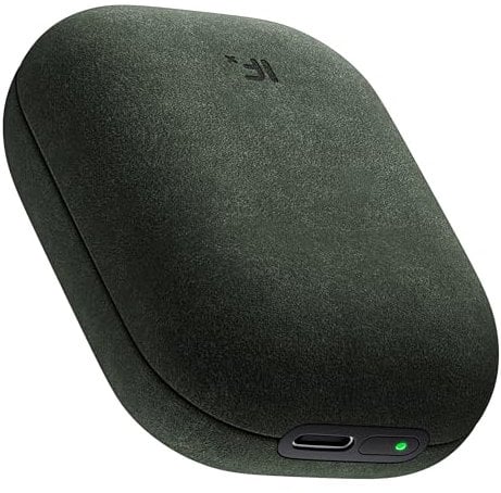 TRUNYEE Mini Hand Warmer, 4000mAh Rechargeable Electric Hand Warmers 3 Levels Heating Soft Cashmere-Like Portable AirPods-Sized Heater for Pockets and Gloves in Cold Winter, Gifts for Christmas-Green