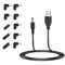 Belligern 5V 1A Power Supply,Usb To Dc Cable,Universal 5v Power Chager Cord,with 10 2.5x0.7, 3.5x1.35,4.0x1.7,5.5x2.5,3.0x1.0,4.0 * 1.35,4.8 * 1.7mm,Type-C Usb,Mini Usb Micro Usbconnectors