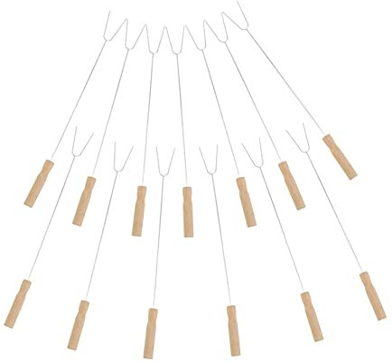 Toyvian 15pièces Lot De Fourchettes à Barbecue Avec Manche Accessoire Pour Rôtir Aliments