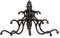 Creative Co-Op Antique Cast Iron Wall Hooks in Rust Finish