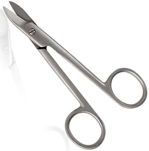 TITANIA Fußnagelschere 10 cm, Einseitig Gezahnte Schneide, Edelstahl, Rostfrei, mit Nachstellschraube, auf Blisterkarte, 1er Pack (1 x 43 g)