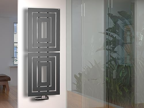 BADHEIZKÖRPER Design Insight 2 162x60 cm 1224 W anthrazit moonstone SZAGATO Badheizkörper Insight weiß mittelanschlußSZ-Metall handtuchwärmer handtuchtrockner handtuchhalter paneelheizkörper