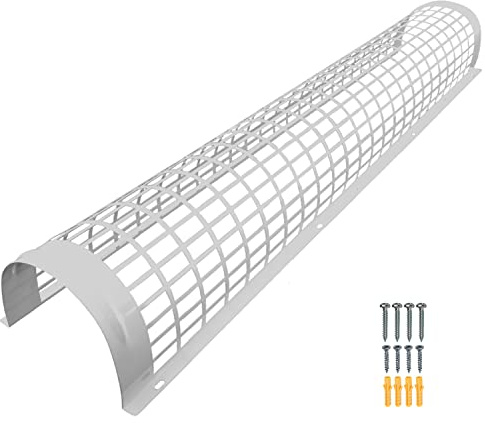 Elixir Gardens Metal Tube Heater Guards | 1, 1.3, 2, 2.3, 3 & 4 Foot Sizes | Safety Guard (Supplied with Attachment Screws & Plugs) | Strong & Durable Powder Coated Steel | 3 ft