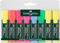 FABER-CASTELL 154862 - Textmarker TEXTLINER 48 Promo, 1 - 5 mm, 8er Etui, Inhalt: 3x gelb, je 1x grün, orange, rosa, blau, rot