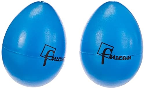 FUZEAU - 8286 - Paire œufs sonores en plastique couleur bleu - Solides - Ergonomiques - Légers - Imiter les maracas - Dès 3 ans Activer