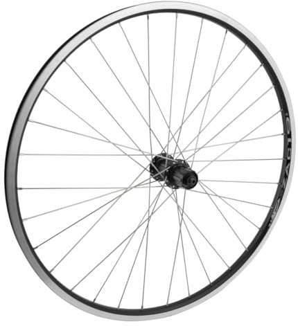 Wheel Master Rear Wheel - 26 x 1.5, 36H, Quick Release, Black Rim, 8-10 Speed Cassette Compatible, Stainless Steel 14 Gauge Spokes