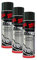 3X KWASNY 288 905 Auto-K Racing Lackspray schwarz Glanz 500ml