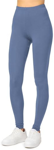 Merry Style Damen Lange Leggings aus Viskose MS10-143 (Jeans, XS)