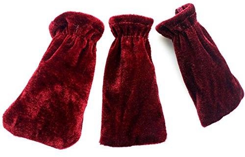 Tbest Klavier Pedal Cover, 3 Stücke Pleuche Klavier Pedal Schutzhülle Fall Musikinstrumente Zubehör (Rot)