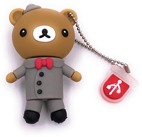 H-Customs Clé USB 3.0 en forme de nounours - Cadeau de mariage - 128 Go