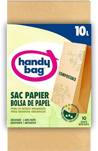 Handy Bag Bolsas de Papel, para Basura 10L, 10 Bolsas
