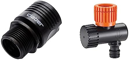 Claber D91494000 - Automatic Threaded Connector 3/4 Rainjet Carding & Pressure Stabilizer 3/4 F Micro 91040