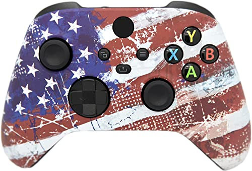 Manette personnalisée fabriquée à la main compatible avec Xbox Series X/S et Xbox One (drapeau américain)