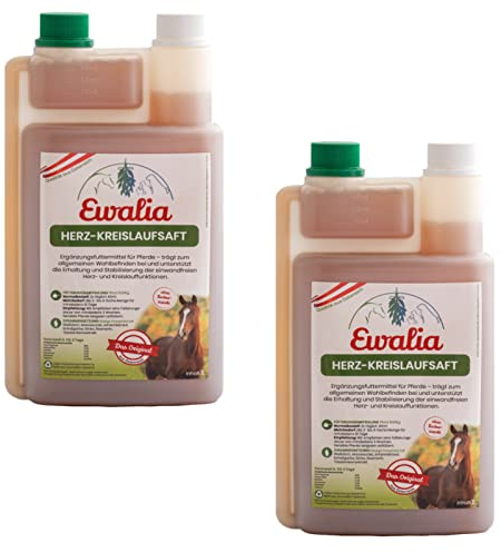 generisch Ewalia Herz-Kreislaufsaft für Pferde - Doppelpack - 2 x 1L