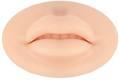 3D Labbra Tatuaggio Pratica Pelle Silicone Labbra Pratica Stampo Microblading Trucco Permanente Labbra Pelli Finte Morbida per Tatuaggi Artisti Principianti (Lip)