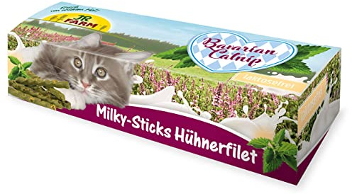 JR FARM Cat Bavarian Catnip Milky-Sticks Hühnerfilet35g