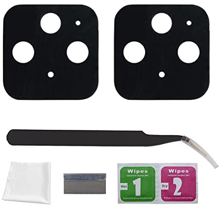 Eonpam 2 Pack Kamera Glas für (Google Pixel 5) Original Rückseite Kamera Linse Glas Ersatz HD Kameraschutz Camera Glass+ Reparatur Set