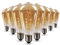 Arum Lot de 8 Ampoules Filament LED E27 Ambrée ST64 4W Blanc Chaud