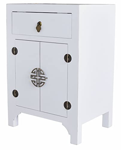 Palazzo mya037 Table de chevet chinoise blanche pour mariage