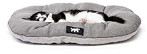 Ferplast Cojín Colchón Perro Gato Relax 45 SANITIZED, Cama para Perros y Gatos, con Protección Antibacteriana, Cojín para Mascotas, Algodón, Lavable, 43 x 30 cm, Gris
