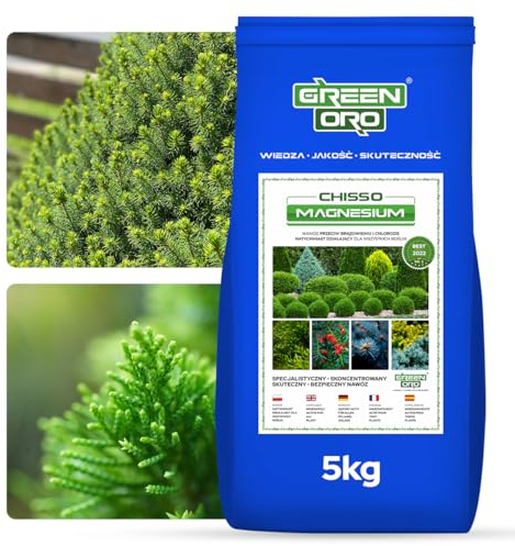 GREEN ORO CHISSO MAGNESIUM 6KG Fertilizzante al magnesio contro l'ingiallimento per conifere come thuja e tasso