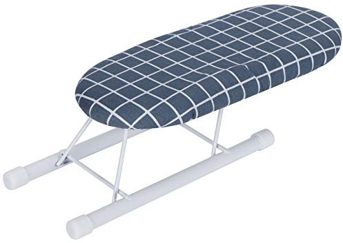 Ejoyous Mini Tabla de Planchar Plegable para Mesa, Ahorra Espacio, para Mangas, Puños, Collares, Azul Oscuro