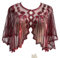 VILOREE Damen Umschlagtücher Stola für Abendkleid 1920s Retro Schal Hochzeit Party Braut Schal Gatsby Kostüm Accessoires Rot (58)