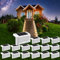 Liiisi 16 Unità Luce Solare Scale, Luci Solari Da Giardino, Decorazione Terrazza Esterna, Luci Solari, Gradini Esterni, Recinzione, Patio, Terrazza, Grondaia, Luci Solari Esterne, Luce Calda.