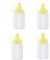 TAIXIAONIULIHQ 4 Pcs Squeeze Bottles Condiment Bottles with Twist On Cap Lids for Condiments Oil Icing Liquids Art Crafts
