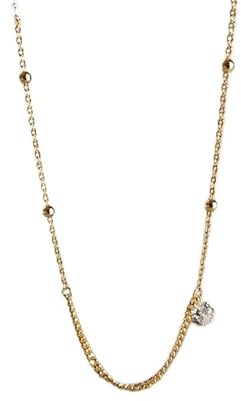 925 Sterling Silber Diamant Anhänger Schlüsselbein Kette Halskette Frauen Eleganter Schmuck