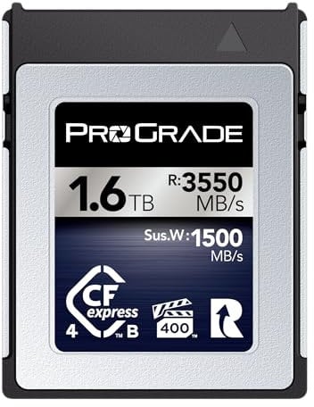 ProGrade Digital Memory Card - CFexpress 4.0 Type B for Cameras | Optimized for Express Transfer of Files & Large Storage | 1.6TB Iridium Series