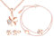 MICMIF Schmuckset 3Pcs für Damen, 925 Sterling Silber Kleeblatt Halskette Armband und Ohrringe Set, Roségold Schmuck Set Vierblättriges Kleeblatt mit Zirkonia für Mädchen Frauen Party
