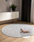 benuta Basic handgewebter Baumwollteppich Ron - Beige/Schwarz 160 cm Rund - Handwebteppich 100% Baumwolle - Rund im Stil: Uni, Minimalistisch, Natural Living - Pflegeleicht für Wohnzimmer Schlafzimmer